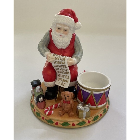 PartyLite Santa's List Tealight Holder‎ P7916 Christmas Holiday Decor - Picture 2 of 12